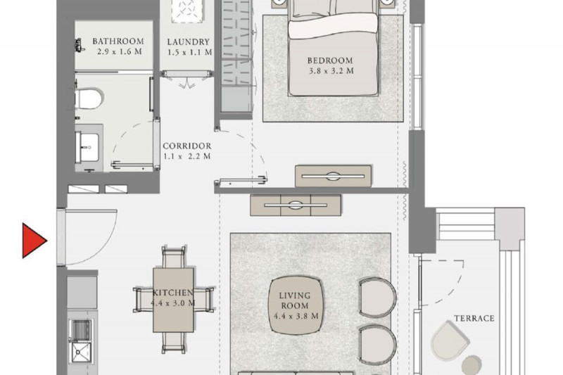 Апартаменты в ОАЭ, в Дубай-Крик Харбор