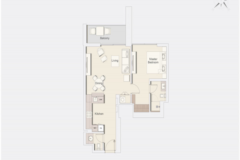 Апартаменты в ОАЭ, в МБР Сити