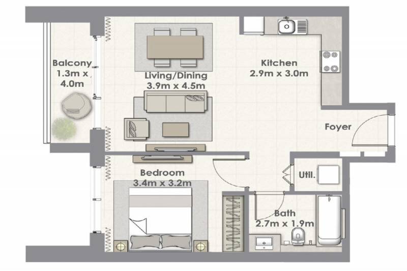 Апартаменты в ОАЭ, в Дубай-Крик Харбор
