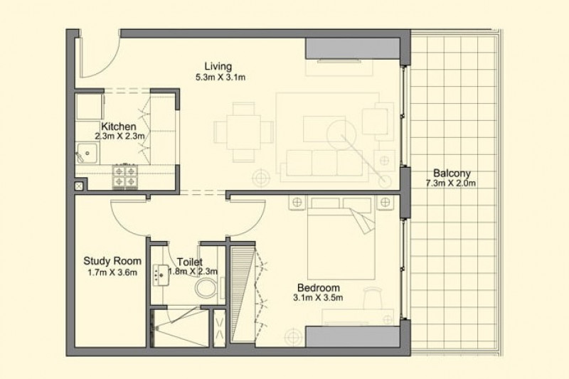 Апартаменты в ОАЭ, в Бизнес-Бей