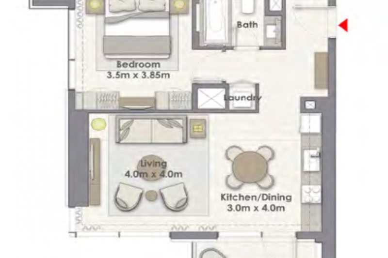 Апартаменты в ОАЭ, в Дубай-Крик Харбор