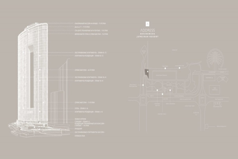 Апартаменты в ОАЭ, в Джумейра Бич Резиденс