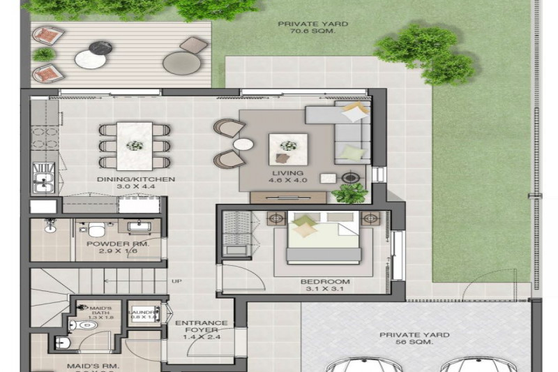 Вилла в ОАЭ, в Арабских Ранчо