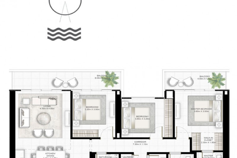 Апартаменты в ОАЭ, в Эмаар Бичфронт
