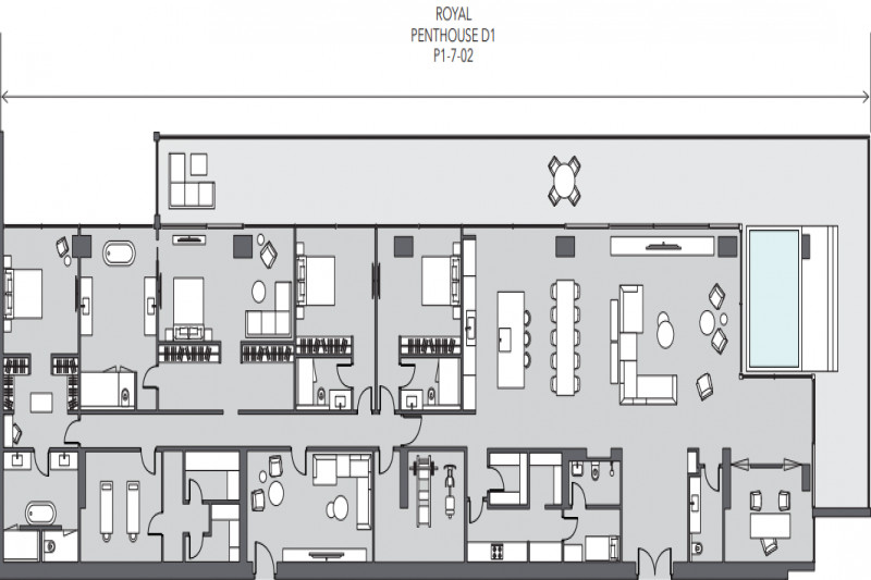 Penthouse in United Arab Emirates, in Palm Jumeirah