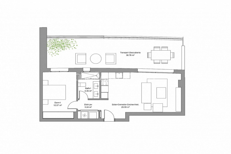 Пентхаус в Испании, в Торремолиносе