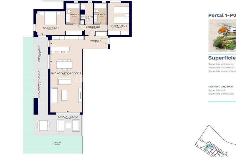 Пентхаус в Испании, в Эстепоне