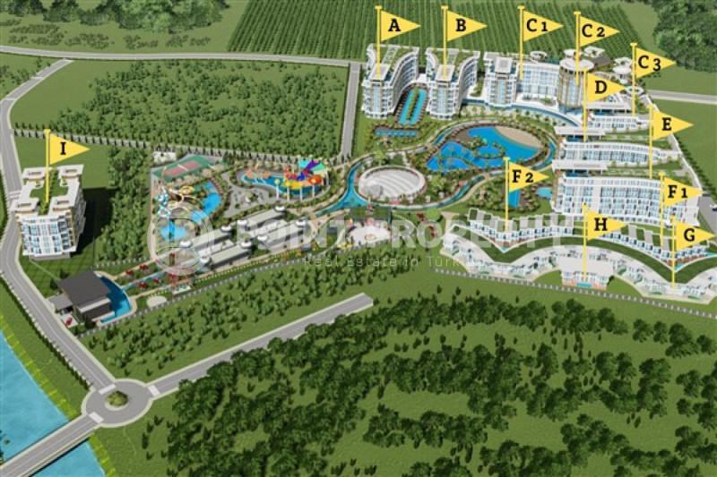 Апартаменты в Турции, в Тюрклере