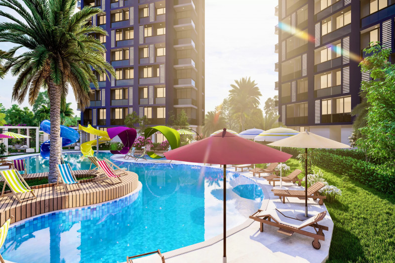 Апартаменты в Турции, в Тедже