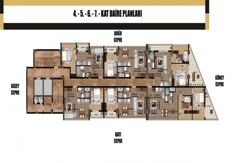 Апартаменты в Турции, в Мезитли
