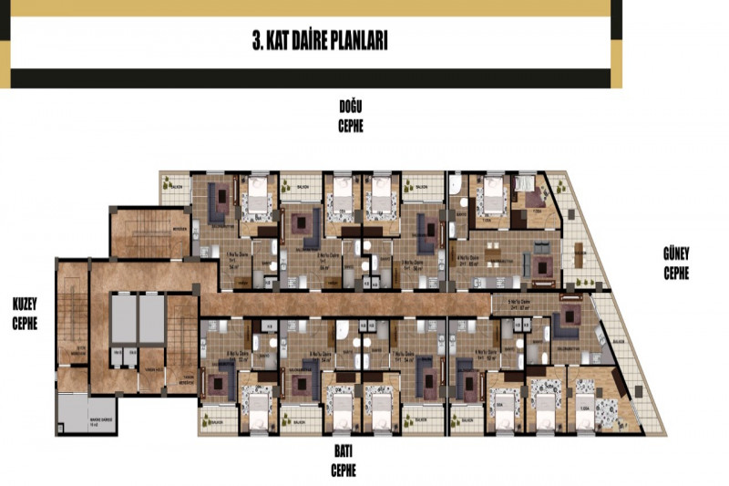 Апартаменты в Турции, в Мезитли