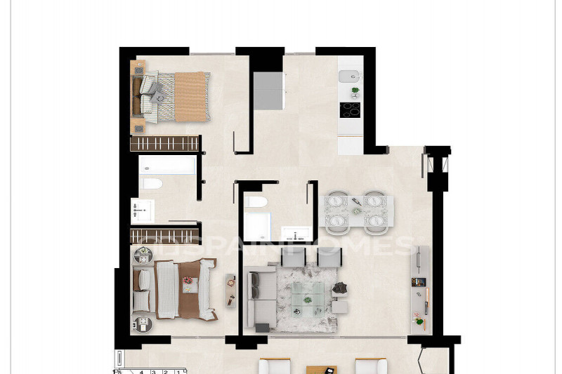 Апартаменты в Испании, в Михас-Коста