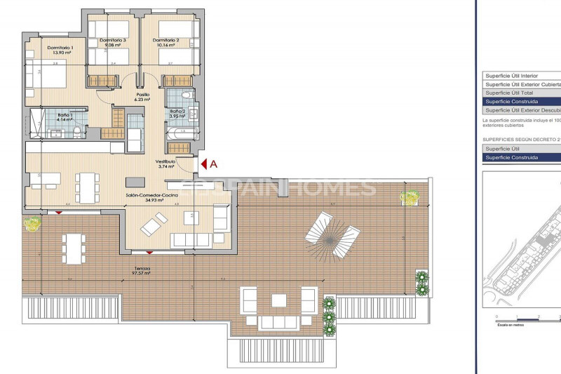 Пентхаус в Испании, в Бенальмадене