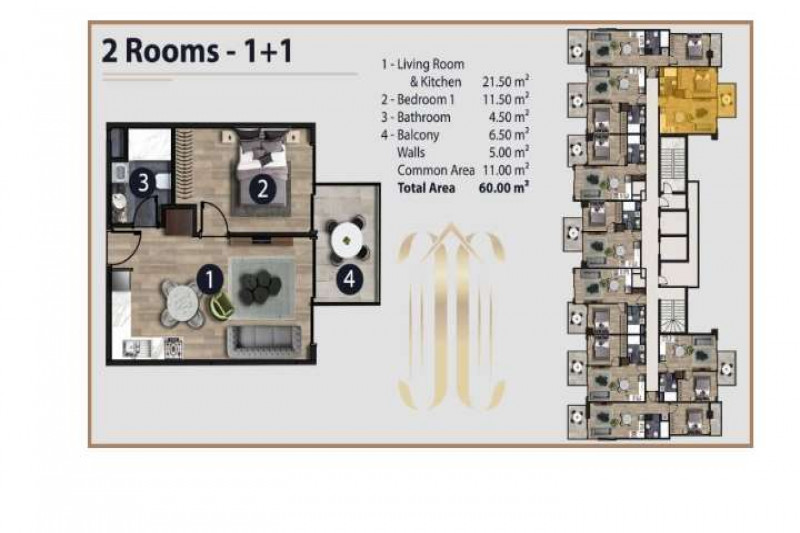 Апартаменты в Турции, в Махмутларе