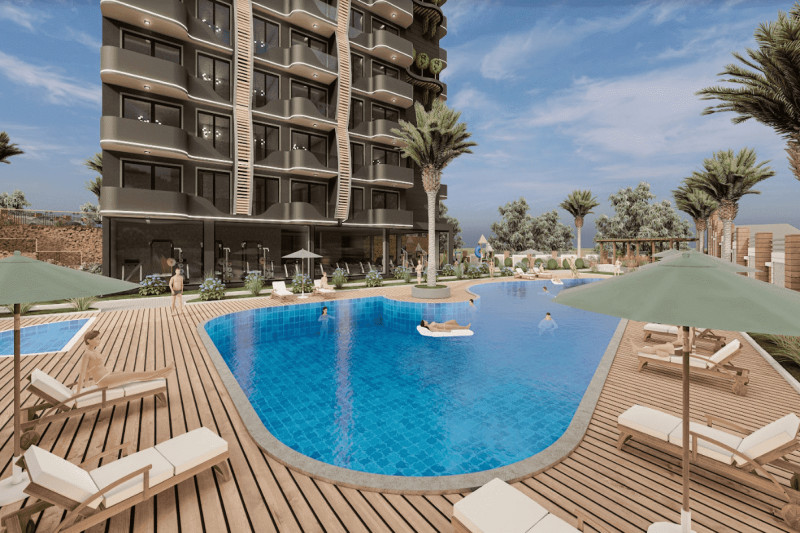 Apartment in Turkey, in Avsallar