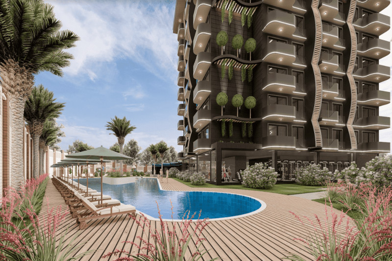 Apartment in Turkey, in Avsallar