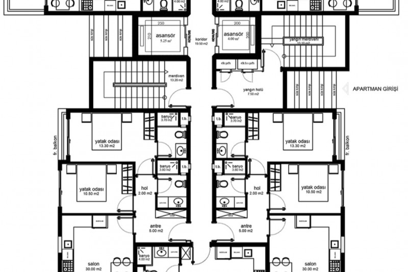 Apartment in Turkey, in Mahmutlar