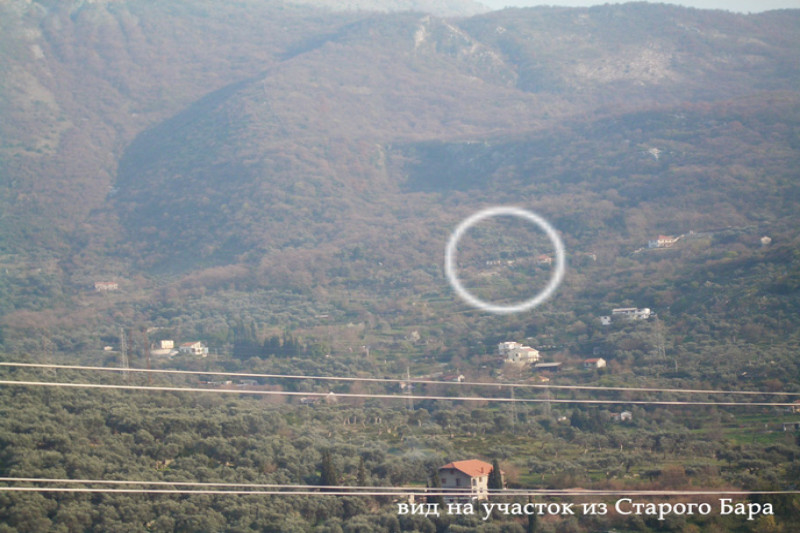 Участок в Черногории, в Баре